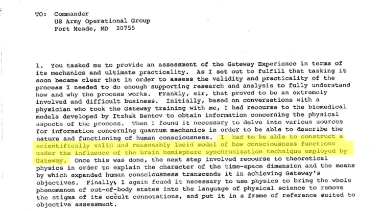 CIA gateway process document page 1 with highlight lines.