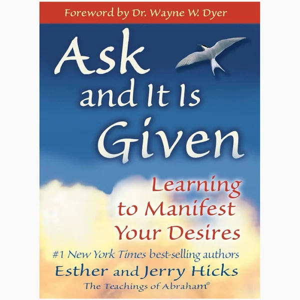 Manifestation book “Ask and It Is Given” by Esther and Jerry Hicks cover image. 