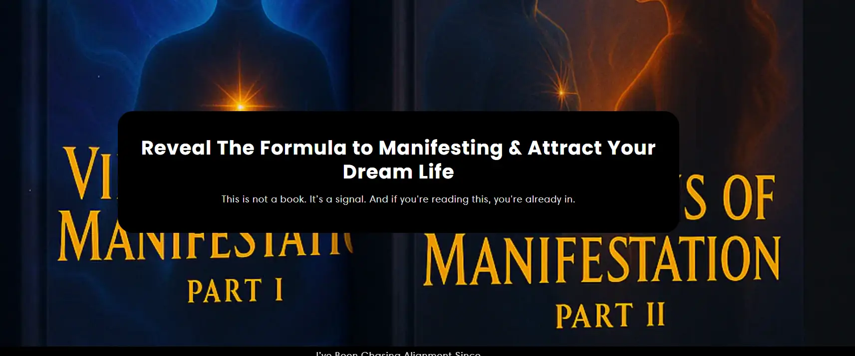 Screenshot showing the current layout of the Vibrations of Manifestation website as of June 2025.