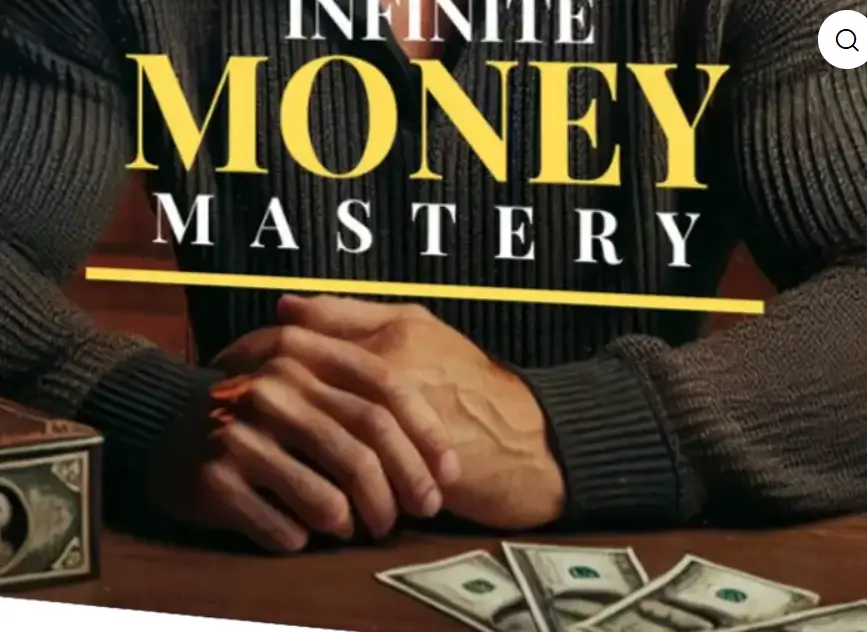 AI-generated cover of a manifestation ebook on Magistiq.com with distorted hand details—an indicator of low-effort, fake digital products.