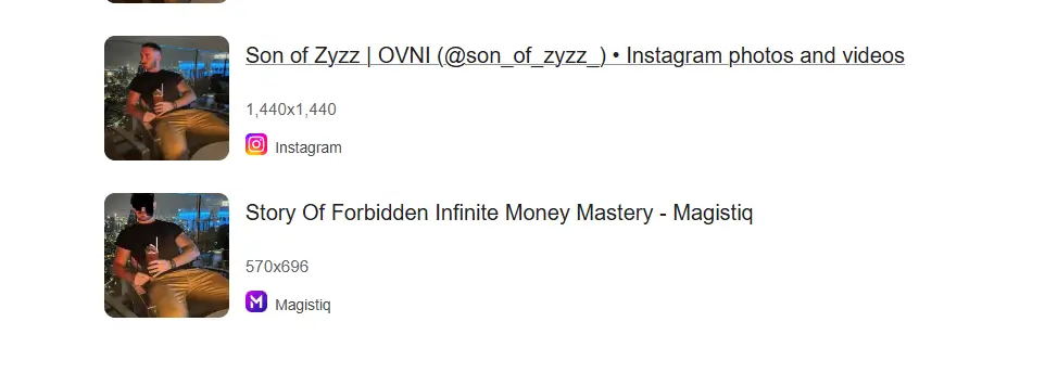Photo of a person falsely presented as the author of a manifestation book on Magistiq.com—no matching social media presence or proof of identity.