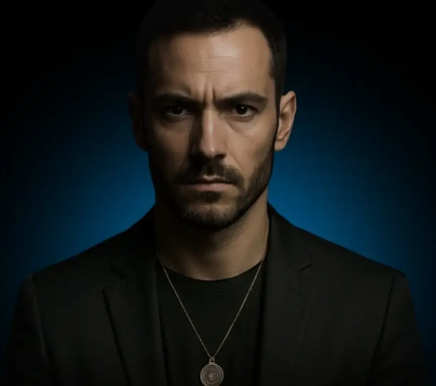 AI generated author photo used for the Manifestation of Creation book scam.